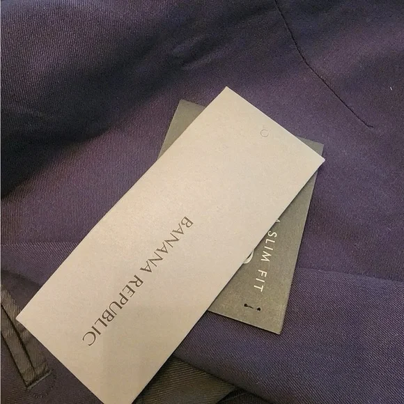 Banana Republic extra slim fit navy blue 2 button Blazer jacket size 46 R - Picture 6 of 7